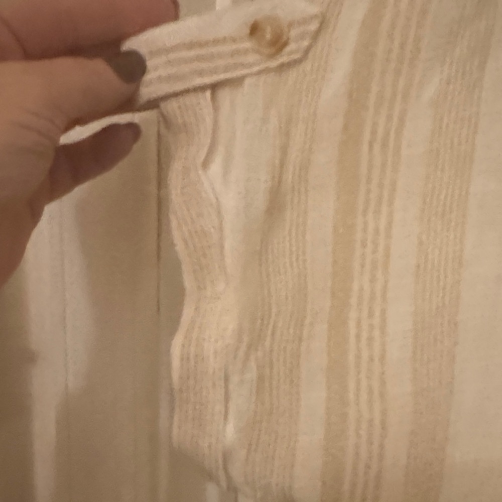 Striped Beige and white Blouse - Picture 5 of 6